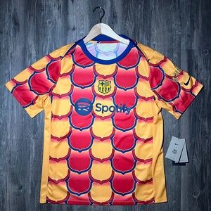 Nike Kids Barcelona Jersey - Red and Gold